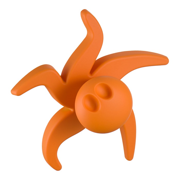 443025ST08 Ручка кнопка детская, осьминог оранжевый