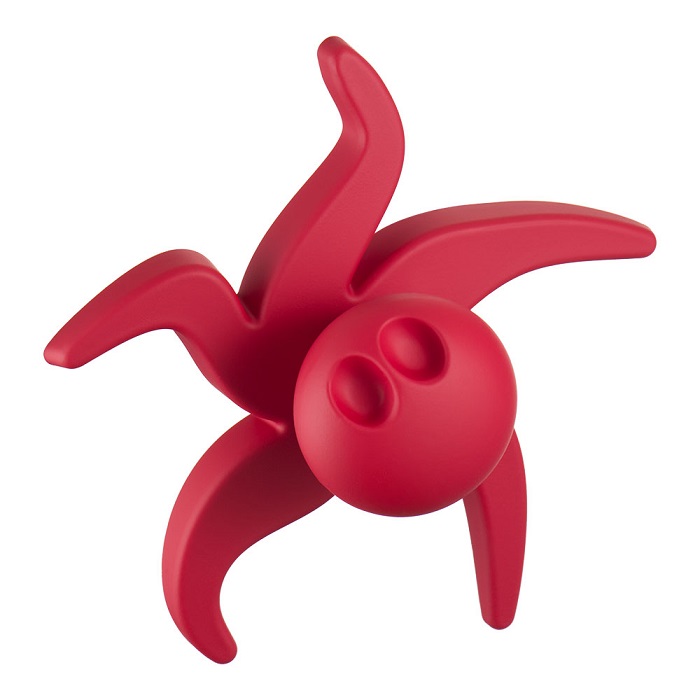 443025ST09 Ручка кнопка детская, осьминог красный