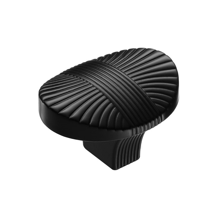 8491-032 Ручка кнопка современная классика, чёрный