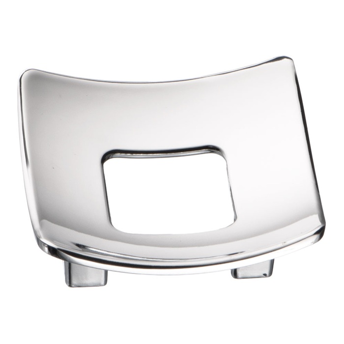 282032MP02 Ручка кнопка квадратная модерн, глянцевый хром 32 мм