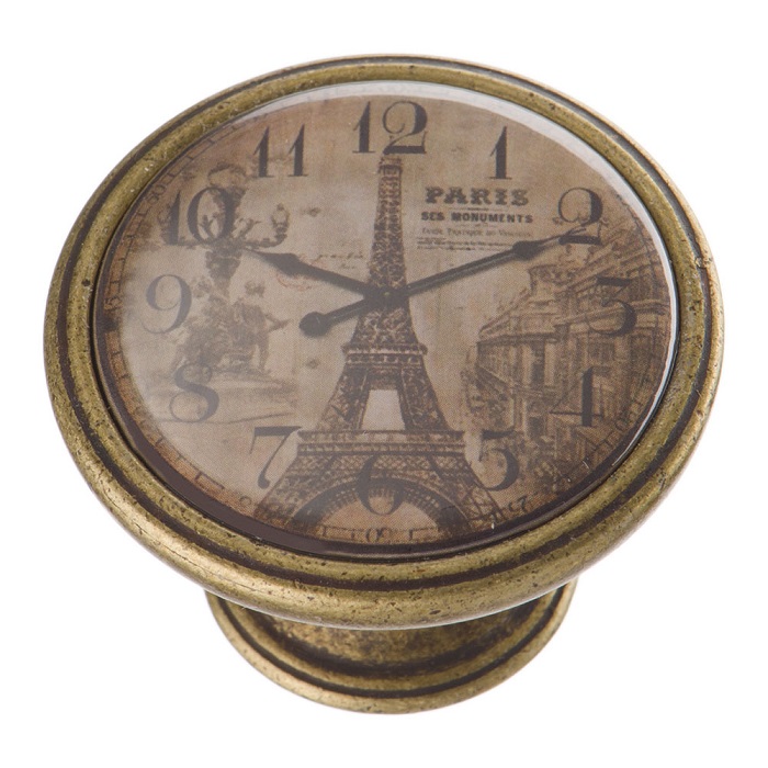 550BR05 Ручка кнопка, винтажные часы, старая бронза