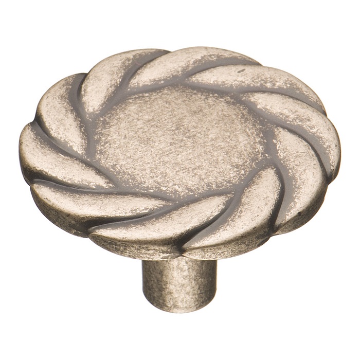 4450 0008 OSM Ручка кнопка современная классика, старое серебро