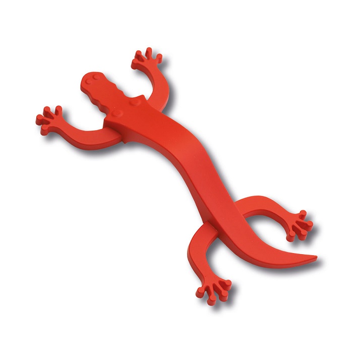 450096ST09 Ручка скоба детская, крокодил красный 96 мм