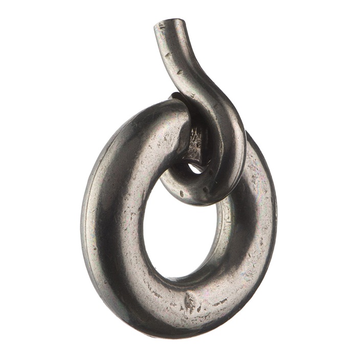 2569.0047.016 Ручка кольцо, старое серебро
