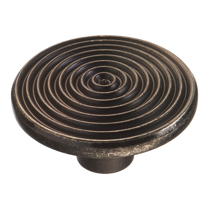 6130-836 Ручка кнопка, старое серебро