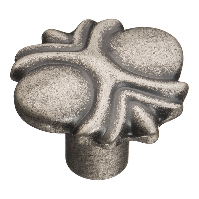 4400 0008 OSM Ручка кнопка современная классика, старое серебро