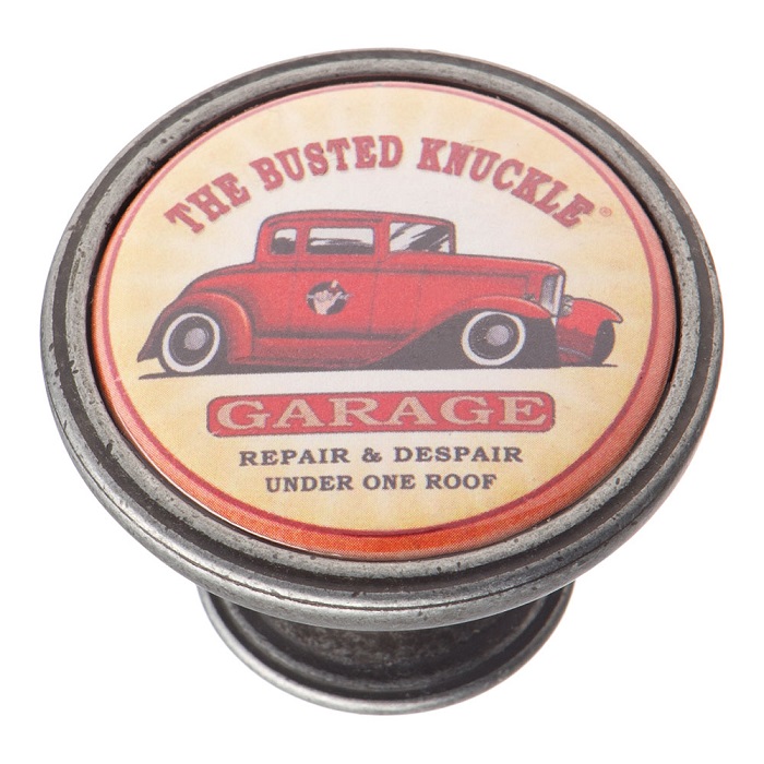 550PT14 Ручка кнопка — AMERICAN ROAD, старое серебро