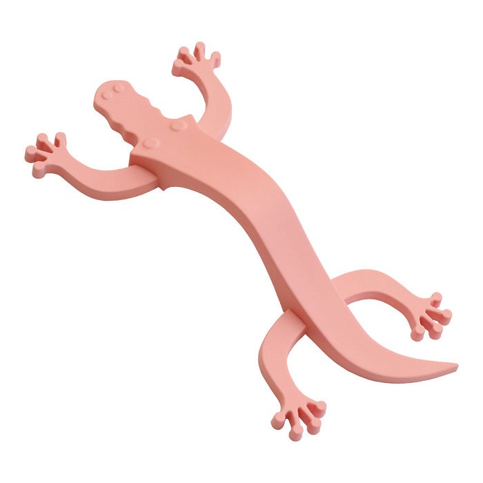 450096ST02 Ручка скоба детская, крокодил розовый 96 мм