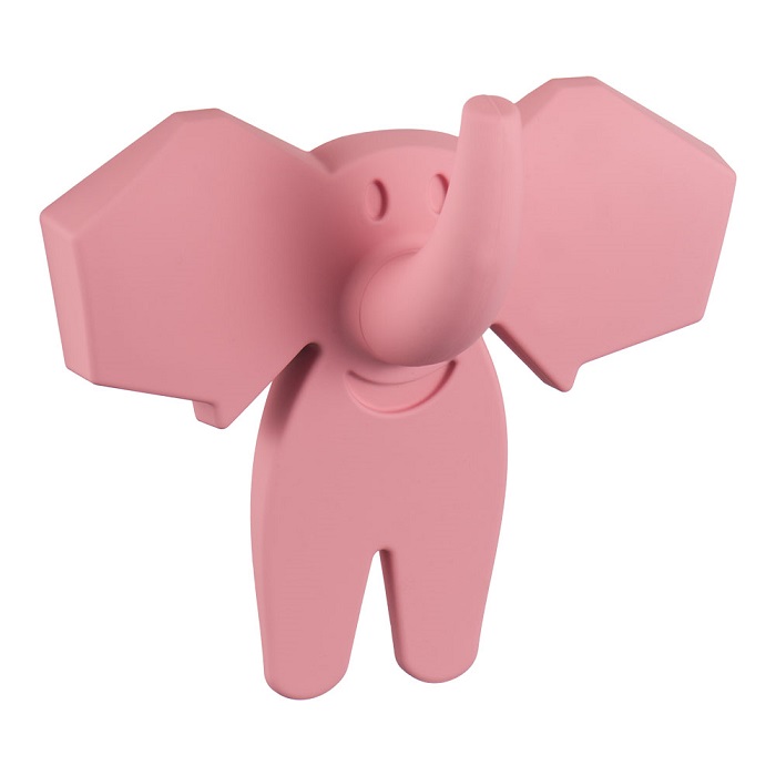 463025ST02 Ручка кнопка, слон розовый