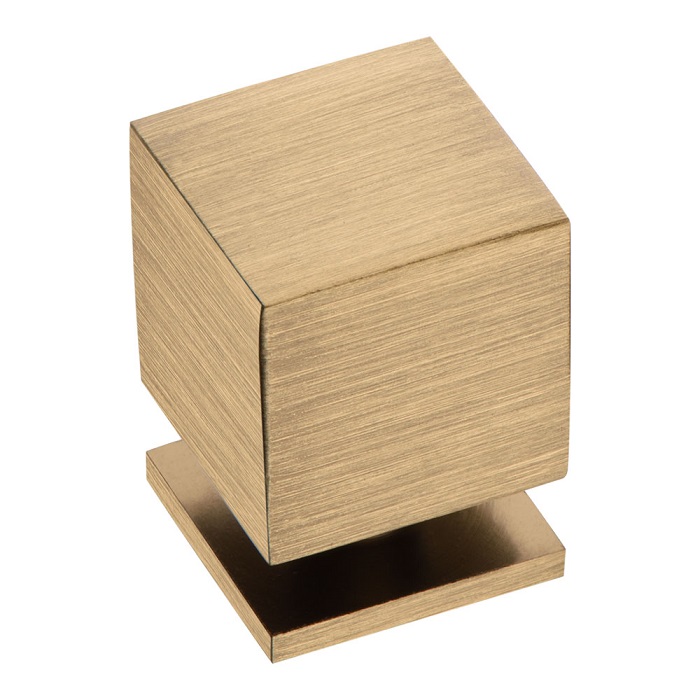 1954 0018 ABM Ручка кнопка, состаренная латунь