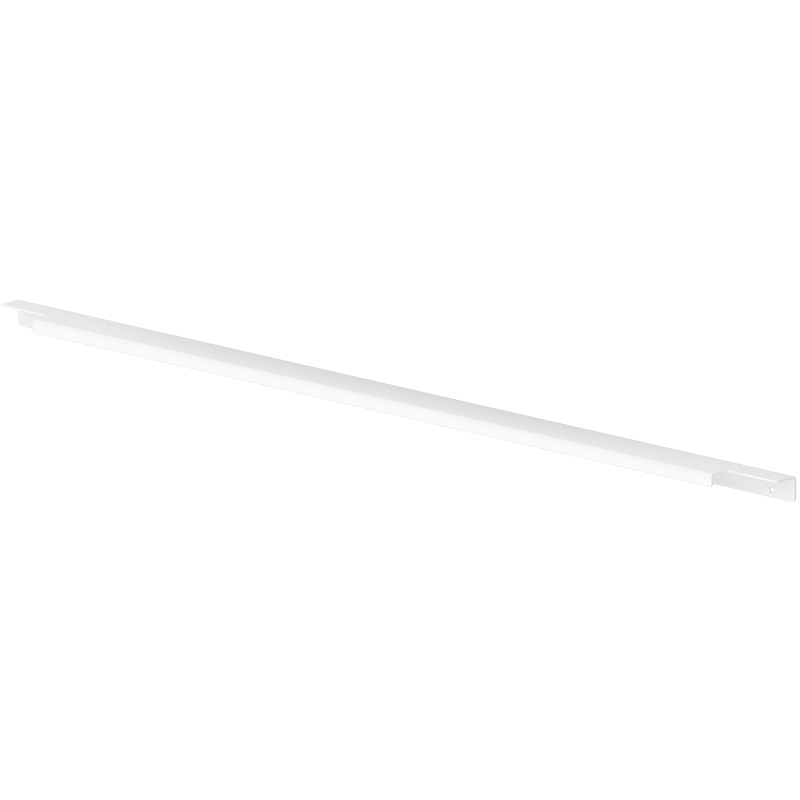 Ручка-профиль накладная L.796мм, отделка белый бархат (матовый)