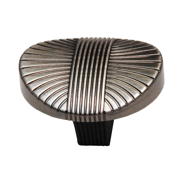 8491-825 Ручка кнопка современная классика, серебро