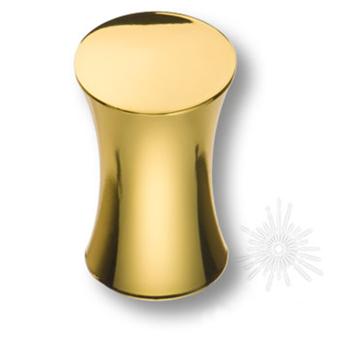 1950 0017 GL Ручка кнопка, глянцевое золото
