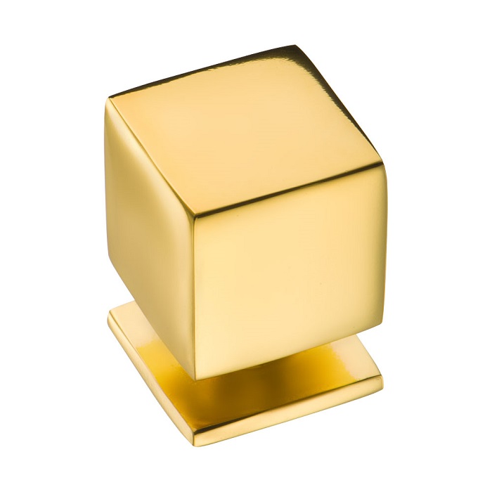 1954 0018 GL Ручка кнопка, глянцевое золото