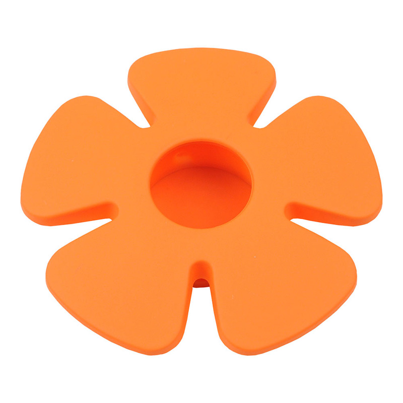 435025ST08 Ручка кнопка детская, цветок оранжевый
