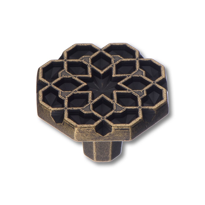 371025MP10 Ручка кнопка современная классика, старая бронза