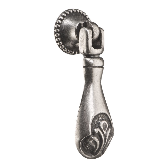 15.409.02.16 Ручка капля, старое серебро