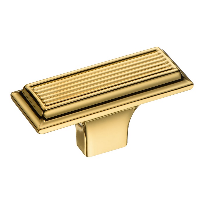 46-Gold Ручка кнопка, глянцевое золото