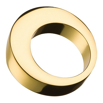 6530 0040 GL Ручка кольцо, глянцевое золото 16 мм