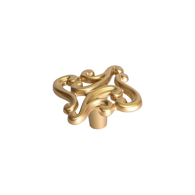 Ручка-кнопка, отделка золото матовое "Милан"