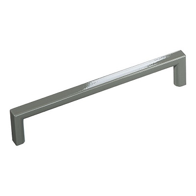 6765-583 GREEN BRIGHT Ручка рейлинг, глянцевый зелёный 128 мм