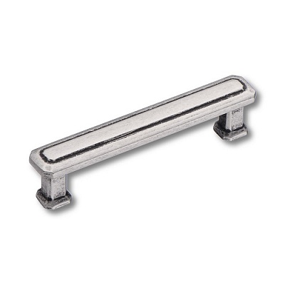 1101 096MP14 Ручка скоба, старое серебро 96 мм