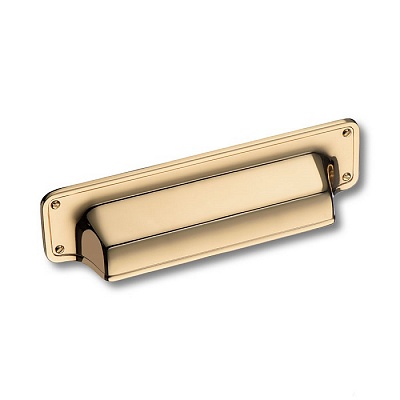 1170 096MP11 Ручка раковина, глянцевое золото 96 мм