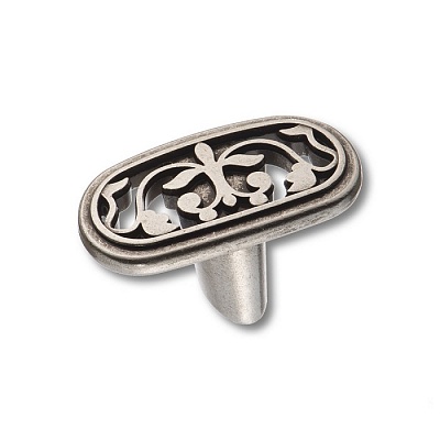 15.371.00.16 Ручка кнопка современная классика, старое серебро