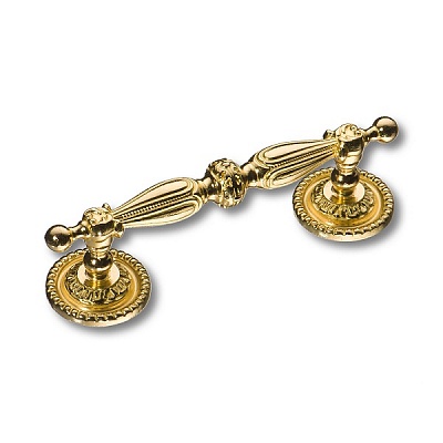 042313L Ручка скоба, глянцевая латунь 92 мм