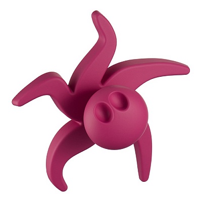 443025ST10 Ручка кнопка детская, осьминог малиновый