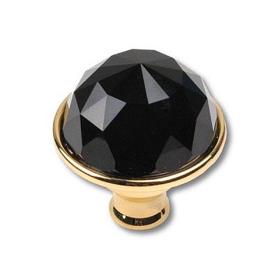 0Z5741.BN0.00 Ручка кнопка с кристаллом Swarovski, глянцевое золото