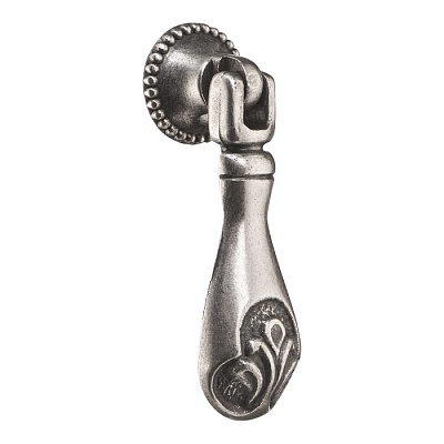 15.409.02.16 Ручка капля, старое серебро