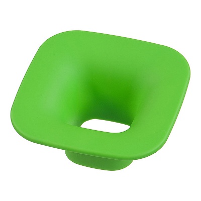 489032ST06 Ручка кнопка детская, квадрат зелёный 32 мм