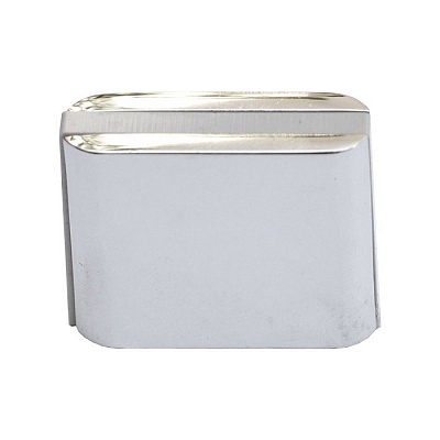 429025MP02PL05 Ручка кнопка, глянцевый хром/серый